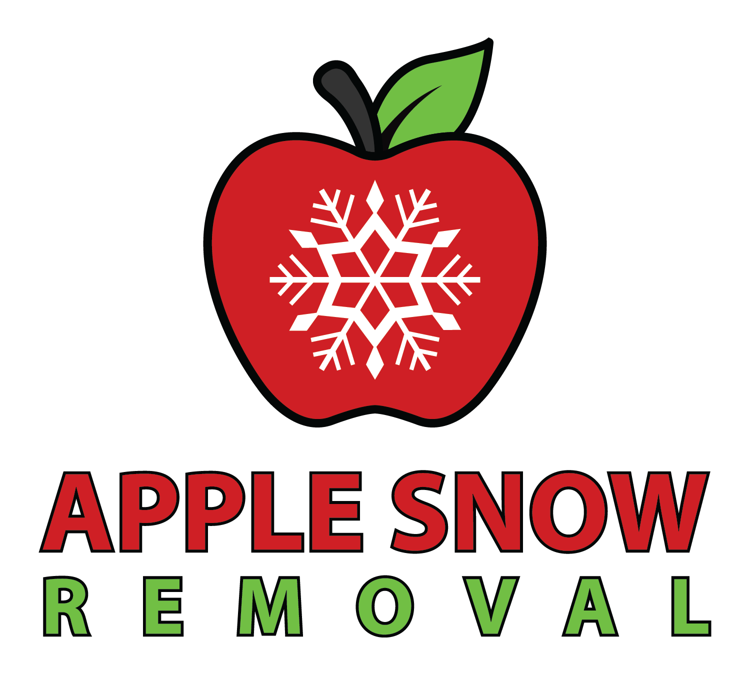 Apple Snow Removal - Stacked Logo